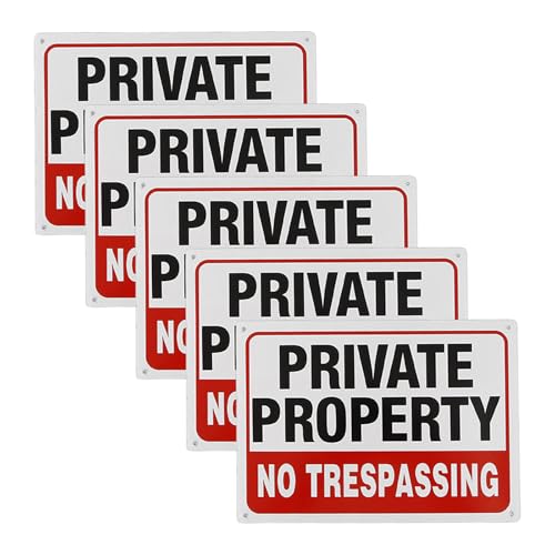 Set Von 5 Aluminium Nicht Übertrieben Hofschild Für Die Sicherheit Zu Hause Und Die Privatsphäre Einfache Installation Wand Oder Zaun von NPXUAMTJ