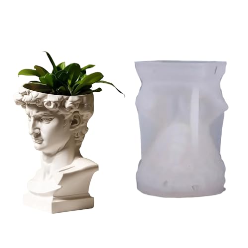 Silikon Skulptur Von Lebensmitteln Schimmelpilz Cup Gips Für Harzgieße Und Hausverarbeitungsprojekte Einzigartiger Skulpturblumentopf von NPXUAMTJ