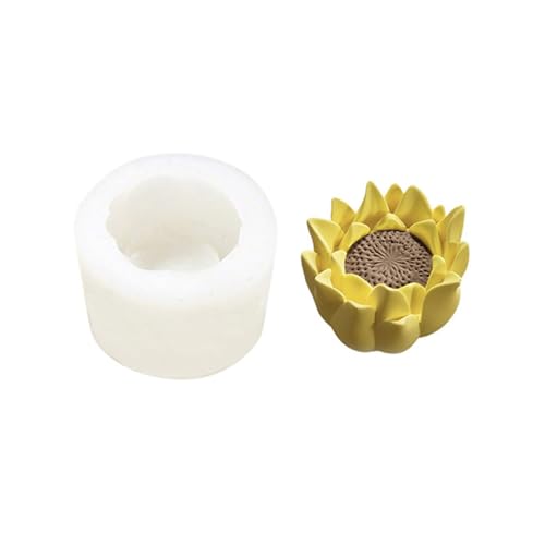 NPXUAMTJ Silikonkerkerform Für Epoxidharz Handgefertigt Kerze Schokoladen Fondant Home Dekoration Blumenseife Silikonform Blumenform Blumenform von NPXUAMTJ