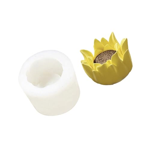 NPXUAMTJ Silikonkerkerform Für Epoxidharz Handgefertigt Kerze Schokoladen Fondant Home Dekoration Blumenseife Silikonform Blumenform Blumenform von NPXUAMTJ
