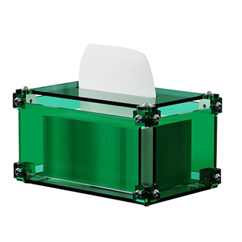 Transparenz Nordic Styles Acrylgewebebox Rechteckiges Wohnzimmer Papiertuchhalter Küchenserviettespender von NPXUAMTJ
