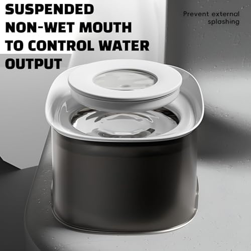NPXUAMTJ Verschüttungsresistente Haustier Water Bowl Spill Proof Breite Tropfproof Große Kapazität 1L/2 L Einfach Zu Reinigen Hundeschale Für Schnelle Trinker von NPXUAMTJ