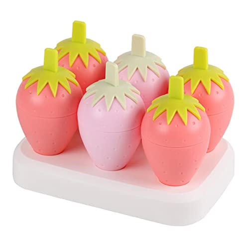 Wiederverwendbare Eisform für Erdbeeren und Küken, bequem zu halten für Kinder, leicht zu reinigen, zerlegt von NPXUAMTJ
