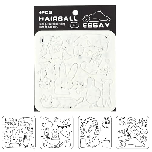 Wiederverwendbare Haustierschablone Für Handgefertigtes Poster Urlaubsthema Crafting Werkzeug Und Leicht Zu Reinigende Safe Round Edge Schablone von NPXUAMTJ