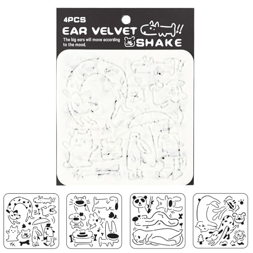 Wiederverwendbare Haustierschablone Für Handgefertigtes Poster Urlaubsthema Crafting Werkzeug Und Leicht Zu Reinigende Safe Round Edge Schablone Wiederverwendbare Haustierschablone Für Handgefertigtes Poster Urlaubsthema Crafting Werkzeug Und Leicht Zu Reinigende Safe Round Edge Schablone von NPXUAMTJ