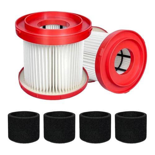 Ersatz-Kartuschenfilter For Kabellosen M18-Staubsauger 0780-20 0880-20, Kompatibel Mit Milwaukee, 2er-Pack 49-90-1900 HEPA-Filter. von NQBUJEQOD