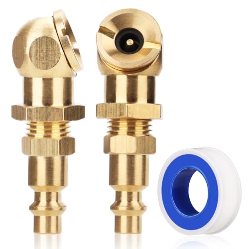 2 Stück Tragbare Luftfutter, Luftfutter mit Geschlossener Kugel mit 1/4 Zoll NPT Standard Schnellstecker Reifenfüller Luftfutter für Luftkompressor Zubehör von NQEUEPN