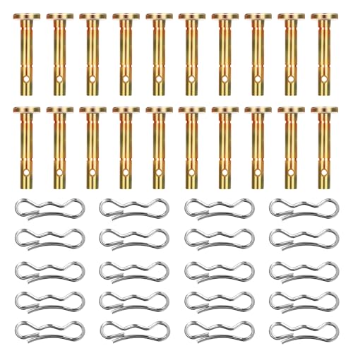 NQEUEPN 20 Stück Scherstifte und 20 Stück Splinte Ersatzteile Scherbolzen für Cub Cadet 738-04124A 714-04040 Schneefräse MTD Craftsman Cub Cad Troy Bilt von NQEUEPN