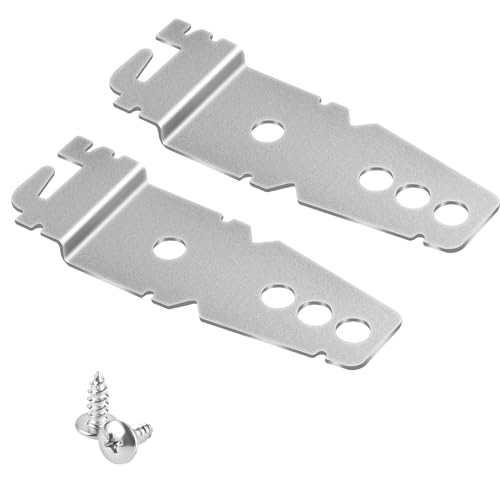 2st Halterung für Spülmaschine für Whirlpool, Unter Der Theke Geschirrspüler Clips Universal 8269145 Dishwasher Mounting Bracket mit Schrauben Kompatibel mit GE Samsung Whirlpool von NQEUEPN