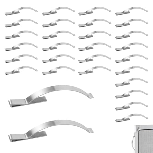 30stk Fliegengitter-Clips für Fenster, Klammern mit Spannfedern für Fenstergitter aus Edelstahl Flache Federklammern für Fenster Halten Fliegengitter Sicher in Aluminiumkanälen 30stk Fliegengitter-Clips für Fenster, Klammern mit Spannfedern für Fenstergitter aus Edelstahl Flache Federklammern für Fenster Halten Fliegengitter Sicher in Aluminiumkanälen von NQEUEPN