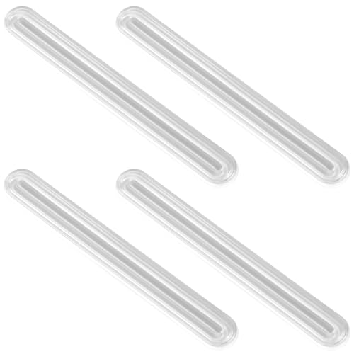 4 Stück Langer Wandschutz für Stuhllehne, 14 x 1,8 cm Anti-Slam-Türstreifen Transparenter Stoßstangenschutz für Autotüren Silikon Selbstklebende Stoßstangenpolsterstreifen für Zuhause Büro von NQEUEPN