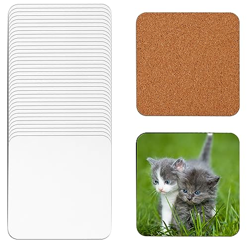 40st Quadratische Sublimationsuntersetzer, 10,2X 10,2cm MDF Untersetzer aus Blanker Hartfaserplatte MDF Holzuntersetzer für Heimwerker Kunsthandwerk Malerei Heimdekoration 40st Quadratische Sublimationsuntersetzer, 10,2X 10,2cm MDF Untersetzer aus Blanker Hartfaserplatte MDF Holzuntersetzer für Heimwerker Kunsthandwerk Malerei Heimdekoration von NQEUEPN