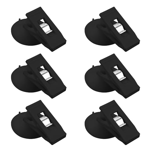 6st Duschvorhang Clips Saugnapf, Saugnapf Klammer Winddicht Duschvorhang Clips Wand Halterung für Dusche Kühlschrank zum Aufhängen Wohnaccessoires Wohnmobil Auto 6st Duschvorhang Clips Saugnapf, Saugnapf Klammer Winddicht Duschvorhang Clips Wand Halterung für Dusche Kühlschrank zum Aufhängen Wohnaccessoires Wohnmobil Auto von NQEUEPN