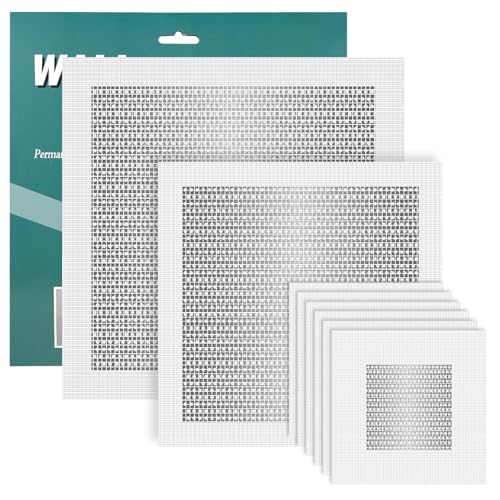 8 Stück Trockenbau-Flicken, 3 Größen Selbstklebende Flicken zur Reparatur von Wandlöchern Reparaturset für Fliegengitter zum Reparieren von Kaputten Wänden Oder Zum Füllen von Decken von NQEUEPN