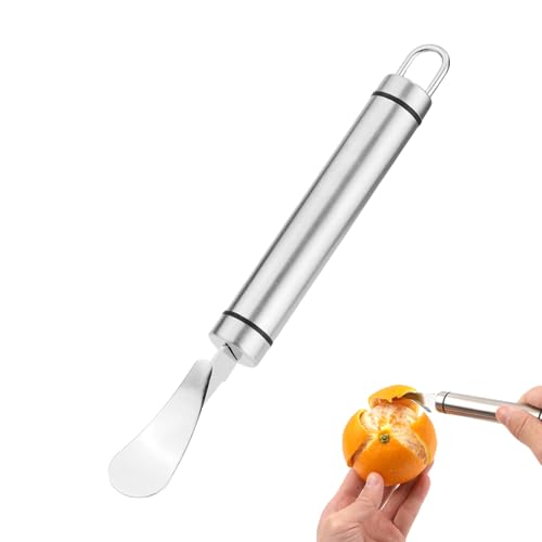 Edelstahl Orangenschäler, Zitrusschäler Werkzeug Leicht zu Schälen Orangenschäler Schneider mit Aufhängeöse Orangenschäler Gadget Obstschäler für Zuhause Küche von NQEUEPN