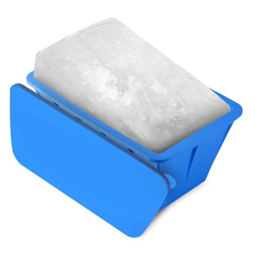 Eisblock Form Groß, 28x17x12cm Extra Große Eisschale Ice Block Maker Wiederverwendbar Silikon Eisformen Eisbadkühler zur Herstellung von 3,2kg Eisblöcken von NQEUEPN