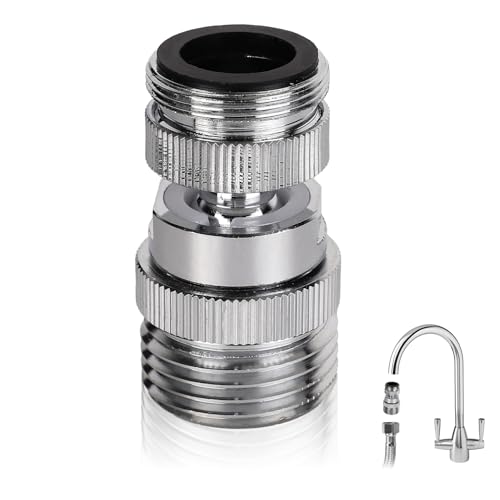 Gartenschlauch Wasserhahn Adapter, Gartenschlauch Anschluss Messing Wasserhahn Schlauch Adapter für Küchen und Badezimmer Waschbeckenarmaturen von NQEUEPN