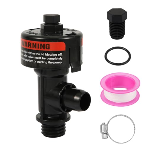 NQEUEPN 98209800 Manuelles Überdruckventil mit Hohem Durchfluss, Entlüftungsventil Entlüftungsventilbaugruppe Ersatz für Pentair- Pool- und Spa-Filter mit O-Ring, Clip, Klebeband NQEUEPN 98209800 Manuelles Überdruckventil mit Hohem Durchfluss, Entlüftungsventil Entlüftungsventilbaugruppe Ersatz für Pentair- Pool- und Spa-Filter mit O-Ring, Clip, Klebeband von NQEUEPN