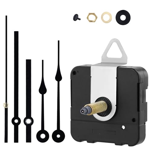 Uhrwerk für Wanduhr, 31mm Quarz-Langachsen-Quarzuhrmotor-Satz Uhrwerk-Mechanismus-Satz mit 2 Langen Spatenzeigern Uhrwerk für Wanduhr, 31mm Quarz-Langachsen-Quarzuhrmotor-Satz Uhrwerk-Mechanismus-Satz mit 2 Langen Spatenzeigern von NQEUEPN