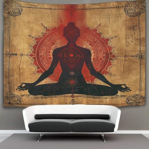 NQHXLRUDC 3D Druck Meditation Wandteppiche Poster Ornament Wandbehang Wandteppich Wanddeko Wandbehang Für Schlafzimmer, Wohnzimmer, Wohnheim Tapisseries 180cmx230cm von NQHXLRUDC