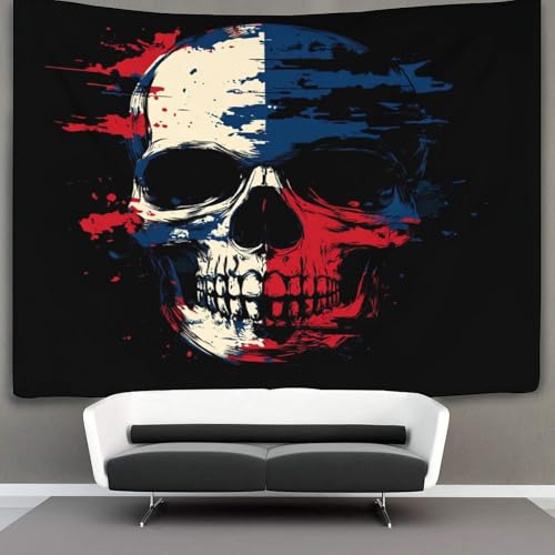 NQHXLRUDC 3D Druck Skull Wandteppiche Poster Ornament Wandbehang Wandteppich Raumteiler Vorhang Für Jungen Mädchen Raumdekoration Tapisseries 180cmx230cm von NQHXLRUDC