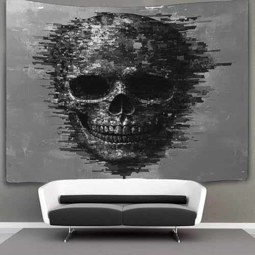 NQHXLRUDC 3D Druck Skull Wandteppiche Poster Ornament Wandbehang Wandteppich Raumteiler Vorhang Für Schlafzimmer, Wohnzimmer, Wohnheim Tapisseries 180cmx230cm von NQHXLRUDC