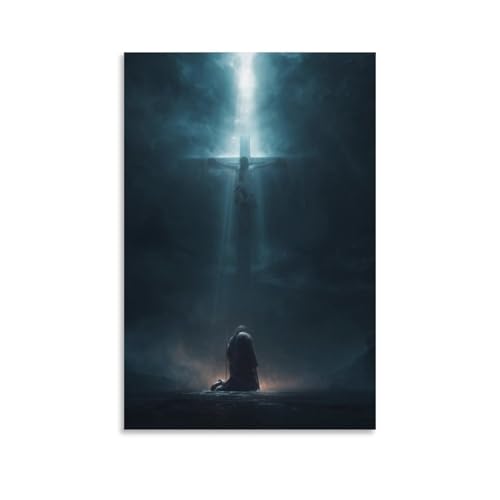 NQHXLRUDC Jesus Leinwand Bilder Wandbilder Bhakta Ausführung Kunstdruck Kunstdruck Schadstofffreier Umweltschutz Wasserdicht Für Wohnzimmer Schlafzimmer Büro Wanddekoration 20x30inch(50x75cm) von NQHXLRUDC