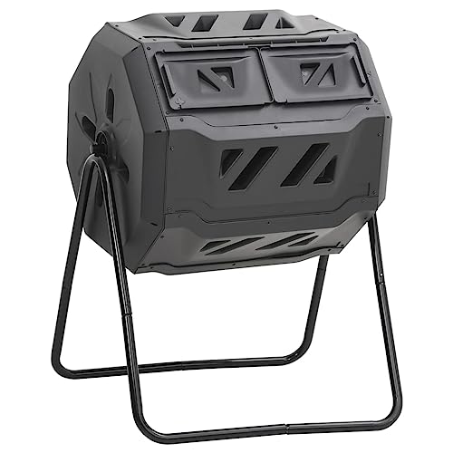 ARTIKEL-GARDEN Komposteimer schwarz 73x64x95cm 160L Rasen & Garten Gartenarbeit Kompostierer Komposter von NQJIBUE