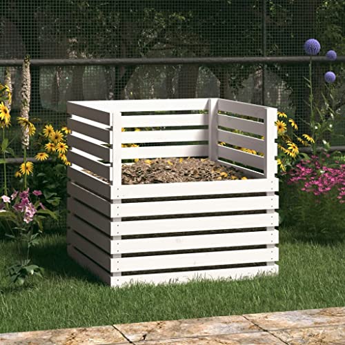 Artikel-Komposter Weiß 80 x 80 x 78 cm Massivholz Kiefer Rasen & Garten Gartenarbeit Kompostierung Komposter Artikel-Komposter Weiß 80 x 80 x 78 cm Massivholz Kiefer Rasen & Garten Gartenarbeit Kompostierung Komposter von NQJIBUE