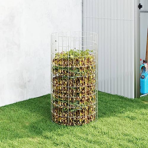 Item-Gartenkomposter 50x100cm Verzinkter Stahl Rasen & Garten Gartenarbeit Kompostierung Komposter von NQJIBUE