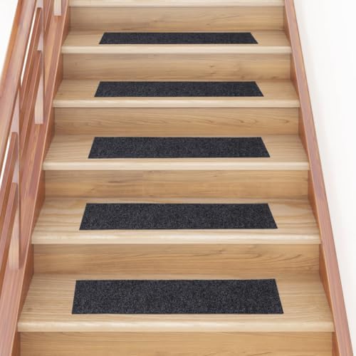 NQJIBUE 15 Stück selbstklebende Stufenmatten rechteckig 76 x 20 cm grau Haushaltsbedarf Stufenmatten Stufenmatten von NQJIBUE