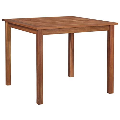 NQJIBUE ARTIKEL-Gartentisch 85x85x74cm Akazienholz massiv Outdoor Tische von NQJIBUE