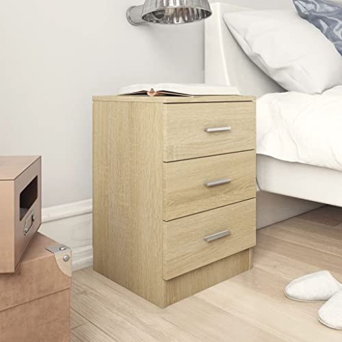 NQJIBUE Artikel-Bedside Schränke, 2 Stück, Sonoma Eiche, 38 x 35 x 56 cm, Holzwerkstoff, Tische, Nachttische NQJIBUE Artikel-Bedside Schränke, 2 Stück, Sonoma Eiche, 38 x 35 x 56 cm, Holzwerkstoff, Tische, Nachttische von NQJIBUE
