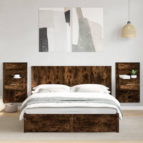 NQJIBUE Artikel-Bettkopfteil mit Schränken Räuchereiche 160 cm entworfen Holz, Betten und Zubehör, Kopfteile und Fußbretter NQJIBUE Artikel-Bettkopfteil mit Schränken Räuchereiche 160 cm entworfen Holz, Betten und Zubehör, Kopfteile und Fußbretter von NQJIBUE