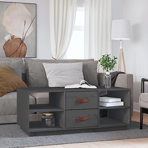 NQJIBUE Artikel-Coffee Tisch, Grau, 100 x 50 x 41 cm, Massivholz, Kiefer, Tische, Akzenttische, Couchtische NQJIBUE Artikel-Coffee Tisch, Grau, 100 x 50 x 41 cm, Massivholz, Kiefer, Tische, Akzenttische, Couchtische von NQJIBUE