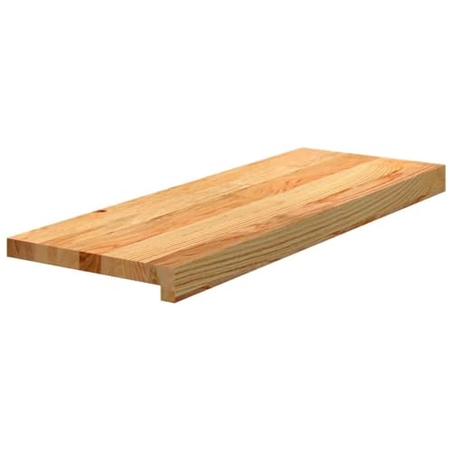 NQJIBUE Artikel-Stufenmatten 12 Stück Hellbraun 70x30x2cm Massivholz Eiche Haushaltsbedarf Treppenmatten von NQJIBUE