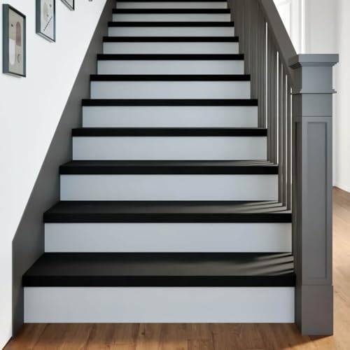 NQJIBUE Artikel-Stufenmatten 8 Stück dunkelbraun 90x30x2cm Massivholz Eiche Haushaltsbedarf Treppenmatten von NQJIBUE