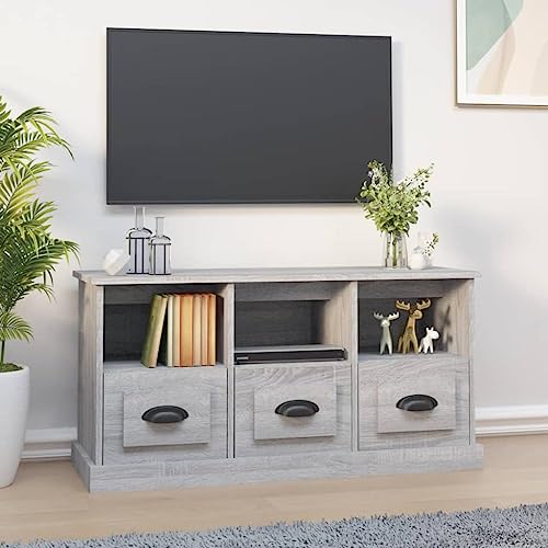 NQJIBUE Artikel-TV-Schrank grau Sonoma 100x35x50 cm Holzwerkstoff, Unterhaltungszentren & TV-Ständer NQJIBUE Artikel-TV-Schrank grau Sonoma 100x35x50 cm Holzwerkstoff, Unterhaltungszentren & TV-Ständer von NQJIBUE