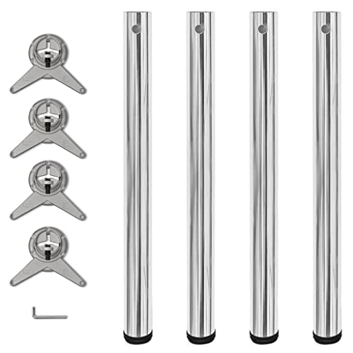 NQJIBUE Artikel: 4 höhenverstellbare Tischbeine, Chrom, 710 mm, Tischzubehör, Tischbeine NQJIBUE Artikel: 4 höhenverstellbare Tischbeine, Chrom, 710 mm, Tischzubehör, Tischbeine von NQJIBUE