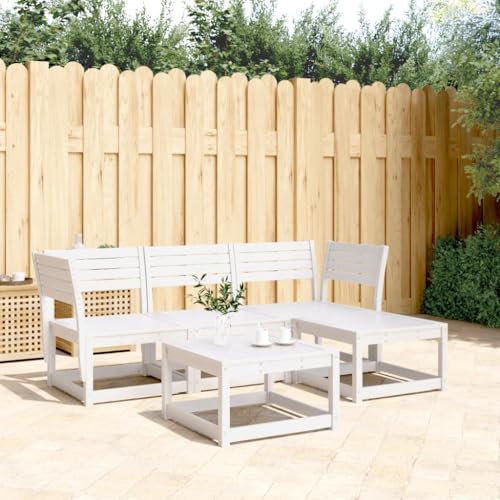 NQJIBUE Artikel: 4-teiliges Garten-Lounge-Set, weißes Massivholz, Kiefer, Outdoor-Möbel-Sets NQJIBUE Artikel: 4-teiliges Garten-Lounge-Set, weißes Massivholz, Kiefer, Outdoor-Möbel-Sets von NQJIBUE