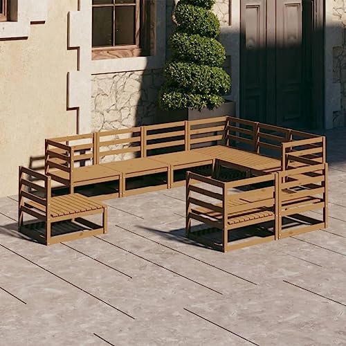 NQJIBUE Artikel: 9-teiliges Garten-Lounge-Set, braun, massives Kiefernholz, Outdoor-Möbel-Sets NQJIBUE Artikel: 9-teiliges Garten-Lounge-Set, braun, massives Kiefernholz, Outdoor-Möbel-Sets von NQJIBUE