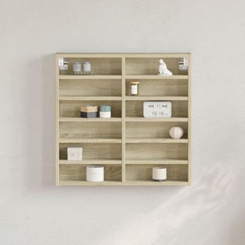 NQJIBUE Artikelvitrine Schrank Sonoma Eiche 60x8,5x58 cm Holzwerkstoff, Regal, Wandregale & Leisten NQJIBUE Artikelvitrine Schrank Sonoma Eiche 60x8,5x58 cm Holzwerkstoff, Regal, Wandregale & Leisten von NQJIBUE
