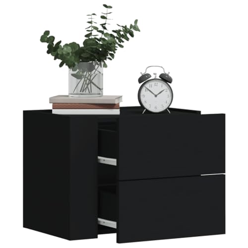 NQJIBUE Artikelwand-Nachtkommode 2 Stück schwarz 45x30x35 cm Tische, Nachttische NQJIBUE Artikelwand-Nachtkommode 2 Stück schwarz 45x30x35 cm Tische, Nachttische von NQJIBUE