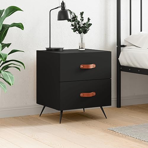 NQJIBUE Beistellschrank, Schwarz, 40 x 35 x 47,5 cm, Holzwerkstoff, Tische, Nachttische NQJIBUE Beistellschrank, Schwarz, 40 x 35 x 47,5 cm, Holzwerkstoff, Tische, Nachttische von NQJIBUE
