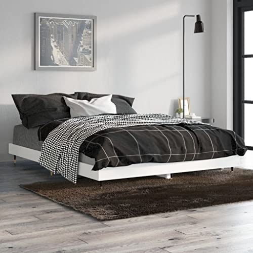 NQJIBUE Bettgestell ohne Matratze, weiß, 135 x 190 cm, doppelt technisches Holz, Betten & Zubehör, Betten & Bettrahmen NQJIBUE Bettgestell ohne Matratze, weiß, 135 x 190 cm, doppelt technisches Holz, Betten & Zubehör, Betten & Bettrahmen von NQJIBUE