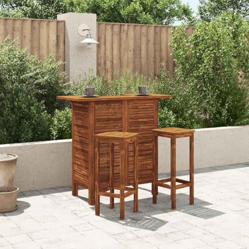 NQJIBUE Item-Bar Table and Chair Set 3 Pieces Solid Acacia Wood,Outdoor Furniture Sets NQJIBUE Item-Bar Table and Chair Set 3 Pieces Solid Acacia Wood,Outdoor Furniture Sets von NQJIBUE