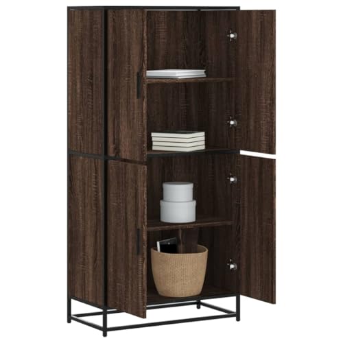 NQJIBUE Item-Highboard Braun Eiche, 68 x 35 x 139 cm, Holzwerkstoff, Schränke & Aufbewahrung, Buffets & Sideboards NQJIBUE Item-Highboard Braun Eiche, 68 x 35 x 139 cm, Holzwerkstoff, Schränke & Aufbewahrung, Buffets & Sideboards von NQJIBUE