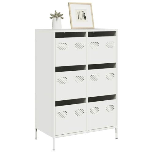 NQJIBUE Item-Highboard Weiß 68x39x101.5cm Stahl, Schränke & Lagerung, Buffets & Sideboards NQJIBUE Item-Highboard Weiß 68x39x101.5cm Stahl, Schränke & Lagerung, Buffets & Sideboards von NQJIBUE