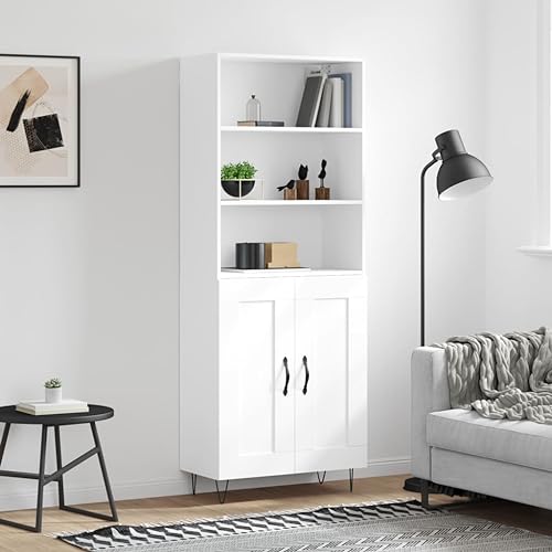 NQJIBUE Item-Highboard Weiß 69,5 x 34 x 180 cm Holzwerkstoff, Schränke & Aufbewahrung, Buffets & Sideboards NQJIBUE Item-Highboard Weiß 69,5 x 34 x 180 cm Holzwerkstoff, Schränke & Aufbewahrung, Buffets & Sideboards von NQJIBUE