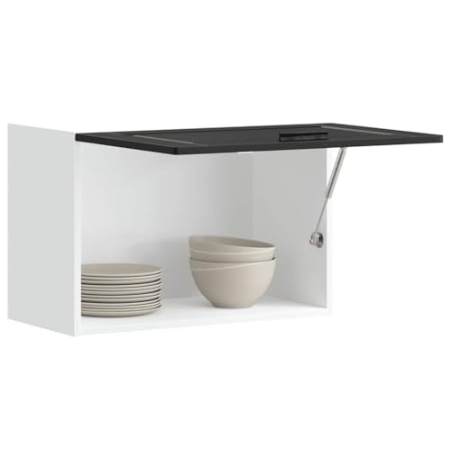 NQJIBUE Item-Kitchen Wandschrank, Porto, schwarz, Holzwerkstoff, Schränke und Aufbewahrung, Küchenschränke von NQJIBUE